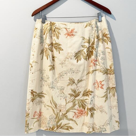 💗 3/$10 💗 Vintage 80’s/90’s Talbots Floral Wrap Skirt Size 10 EUC - Picture 10 of 14